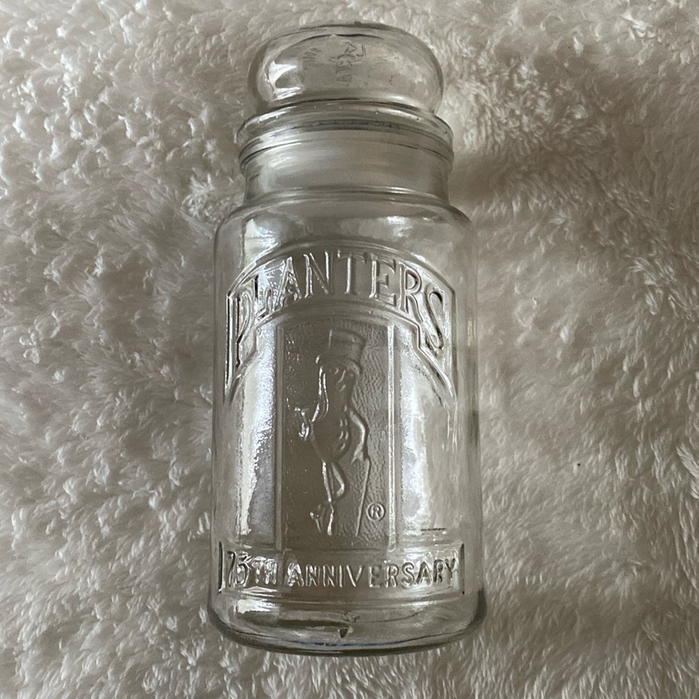Vintage 1981- 75th Anniversary Planters Peanut jar- est 1906